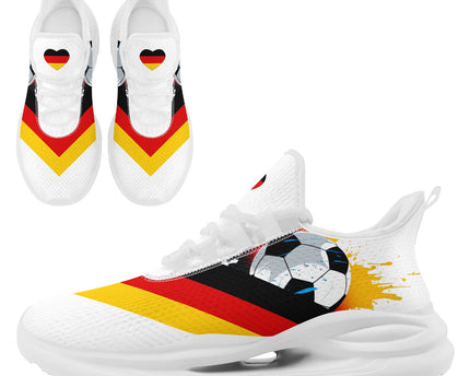 Custom Germany 2026 World Cup Jersey Sneakers Sports Shoes and Hat Combo Offer - White/Red