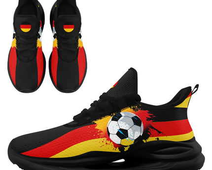 Custom Germany 2026 World Cup Jersey Sneakers Sports Shoes and Hat Combo Offer - Yellow/White
