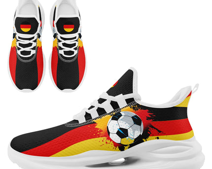 Custom Germany 2026 World Cup Jersey Sneakers Sports Shoes and Hat Combo Offer - Yellow/White