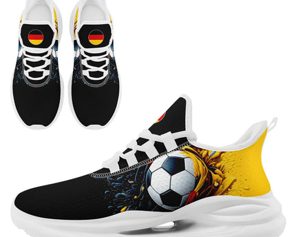 Custom Germany 2026 World Cup Jersey Sneakers Sports Shoes and Hat Combo Offer - Black/Yellow