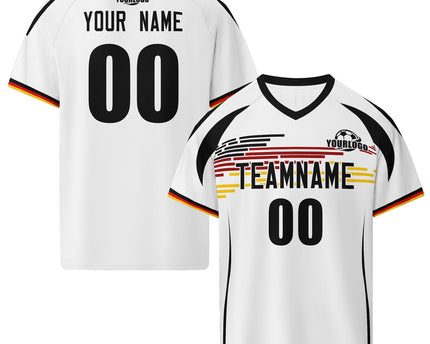 Custom Germany 2026 World Cup Jersey Sneakers Sports Shoes and Hat Combo Offer - White