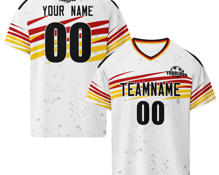 Custom Germany 2026 World Cup Jersey Sneakers Sports Shoes and Hat Combo Offer - White