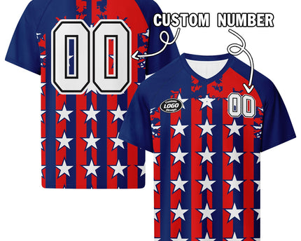 Custom United States 2026 World Cup Jersey Sneakers and Hat Combo