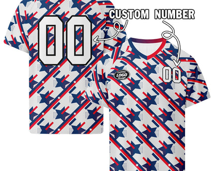 Custom United States 2026 World Cup Jersey Sneakers and Hat Combo
