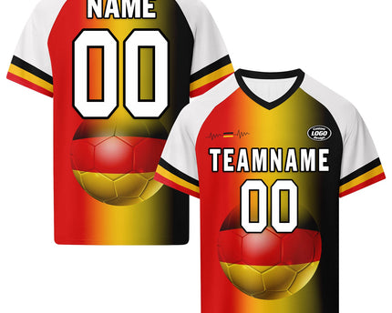 Custom Germany 2026 World Cup Jersey Sneakers Sports Shoes and Hat Combo Offer - Green/White
