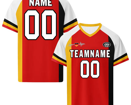 Custom Germany 2026 World Cup Jersey Sneakers Sports Shoes and Hat Combo Offer - Red