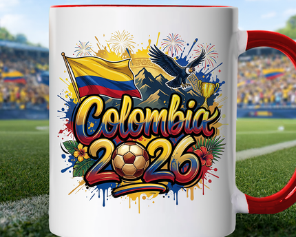 Colombia 2026 Soccer Cup Global Championship Mug, Football Fans Gift