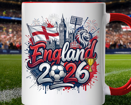 England 2026 Soccer Cup Global Championship Mug, Football Fans Gift