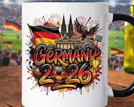 Germany 2026 Soccer Cup Global Championship Mug, Football Fans Gift