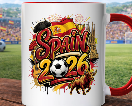 Spain 2026 Soccer Cup Global Championship Mug, Football Fans Gift