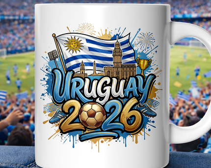 Uruguay 2026 Soccer Cup Global Championship Mug, Football Fans Gift