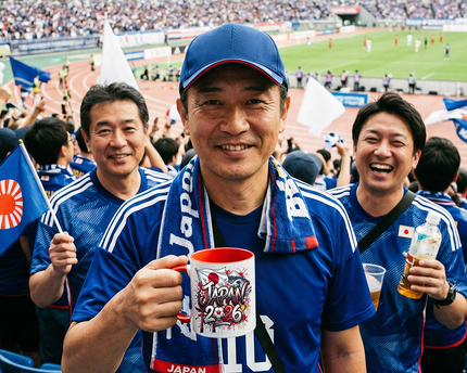 Japan 2026 Soccer Cup Global Championship Mug, Football Fans Gift