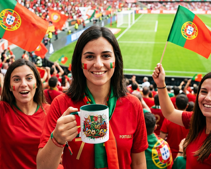 Portugal 2026 Soccer Cup Global Championship Mug, Football Fans Gift