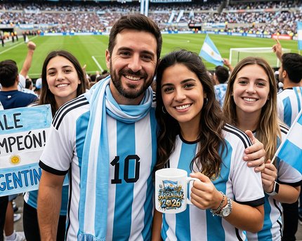 Argentina 2026 Soccer Cup Global Championship Mug, Football Fans Gift