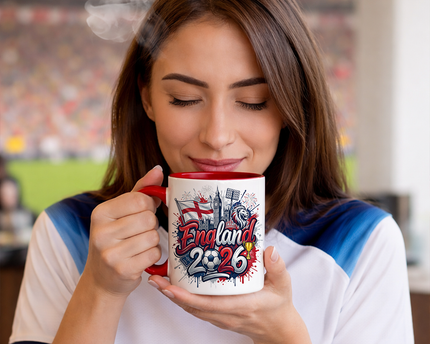 England 2026 Soccer Cup Global Championship Mug, Football Fans Gift