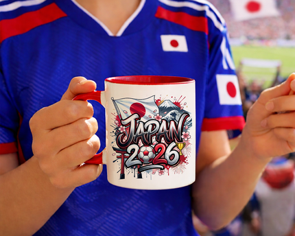 Japan 2026 Soccer Cup Global Championship Mug, Football Fans Gift