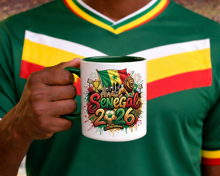 Senegal 2026 Soccer Cup Global Championship Mug, Football Fans Gift