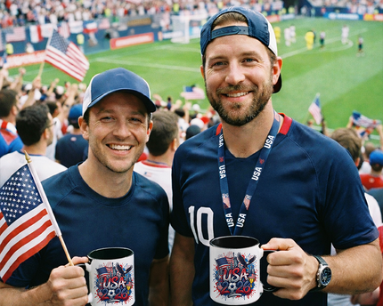 USA 2026 Soccer Cup Global Championship Mug, Football Fans Gift