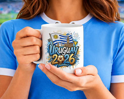 Uruguay 2026 Soccer Cup Global Championship Mug, Football Fans Gift