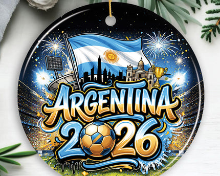 Argentina 2026 Soccer Cup Global Championship Ornament