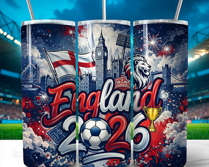 England 2026 Soccer Cup Global Championship 20oz Tumbler