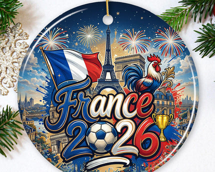 France 2026 Soccer Cup Global Championship Ornament