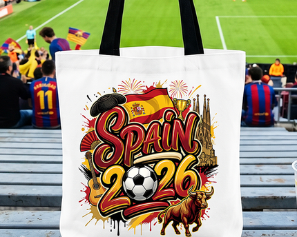 Spain 2026 Soccer Cup Global Championship Tote Bag