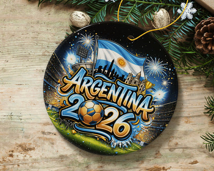 Argentina 2026 Soccer Cup Global Championship Ornament