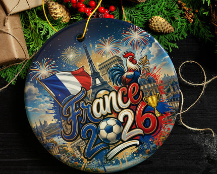 France 2026 Soccer Cup Global Championship Ornament