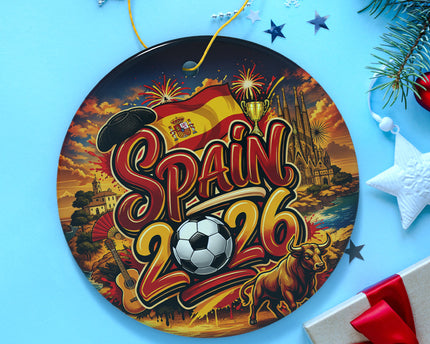 Spain 2026 Soccer Cup Global Championship Ornament