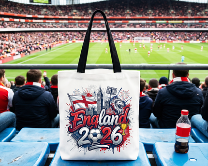 England 2026 Soccer Cup Global Championship Tote Bag
