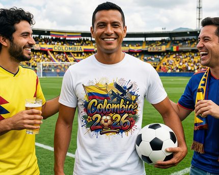 Colombia 2026 Soccer Cup Global Championship T-Shirt, Fans Football Tee