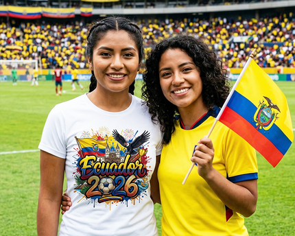 Ecuador 2026 Soccer Cup Global Championship T-Shirt, Fans Football Tee