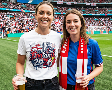 England 2026 Soccer Cup Global Championship T-Shirt, Fans Football Tee