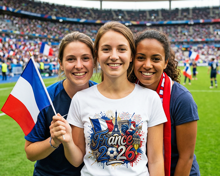 France 2026 Soccer Cup Global Championship T-Shirt, Fans Football Tee