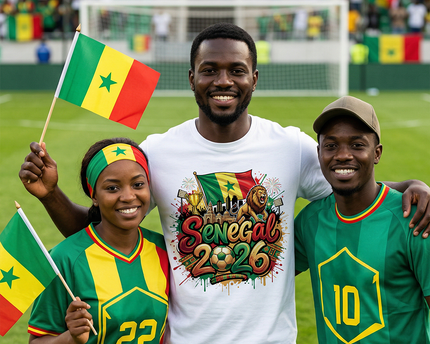 Senegal 2026 Soccer Cup Global Championship T-Shirt, Fans Football Tee