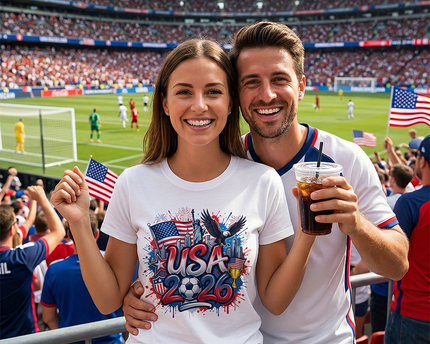 USA 2026 Soccer Cup Global Championship T-Shirt, Fans Football Tee