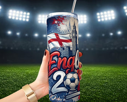 England 2026 Soccer Cup Global Championship 20oz Tumbler