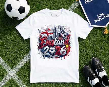 England 2026 Soccer Cup Global Championship T-Shirt, Fans Football Tee