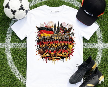 Germany 2026 Soccer Cup Global Championship T-Shirt, Fans Football Tee