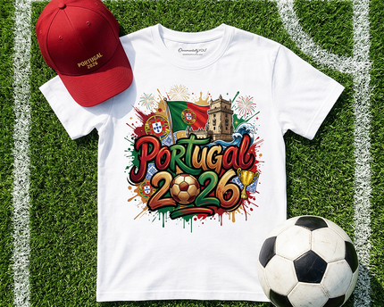 Portugal 2026 Soccer Cup Global Championship T-Shirt, Fans Football Tee
