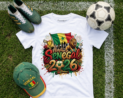 Senegal 2026 Soccer Cup Global Championship T-Shirt, Fans Football Tee
