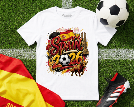 Spain 2026 Soccer Cup Global Championship T-Shirt, Fans Football Tee