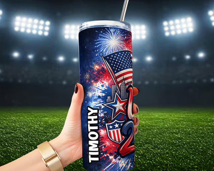 USA 2026 Soccer Cup Global Championship 20oz Tumbler With Lid and Stainless Steel Straw, Fans Football Gift Cup