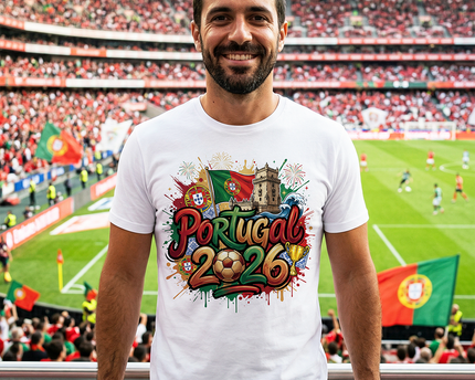 Portugal 2026 Soccer Cup Global Championship T-Shirt, Fans Football Tee