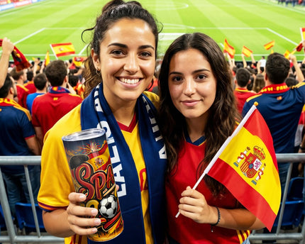 Spain 2026 Soccer Cup Global Championship 20oz Tumbler With Lid and Stainless Steel Straw, Fans Football Gift Cup