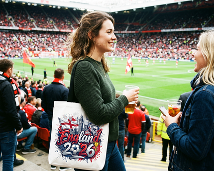 England 2026 Soccer Cup Global Championship Tote Bag