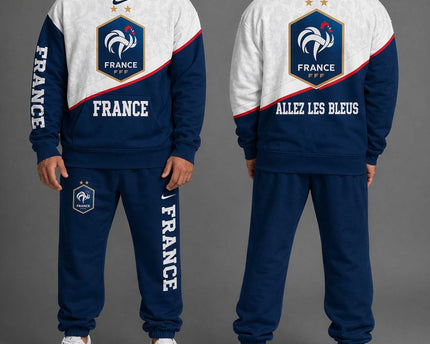 France "Allez Les Bleus" World Cup 2026 Special Hoodie Jogger Set