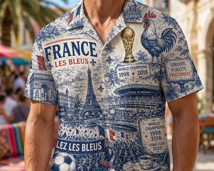 France Les Bleus World Cup 2026 Limited Edition Hawaiian Shirt