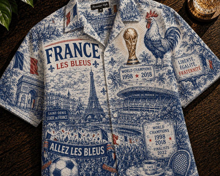 France Les Bleus World Cup 2026 Limited Edition Hawaiian Shirt